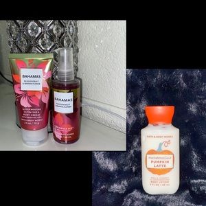 Bath and Body Works Bahamas and Marshmallow Pumpkin Latte